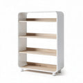 Houten boekenkast met witte afwerking afmetingen 80 x 30 x 110cm